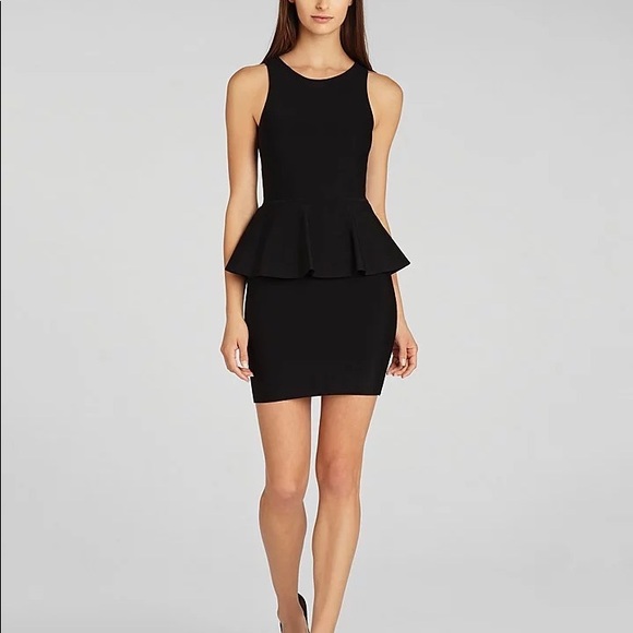 BCBG - Francis - Puplum Dress - Black - XS - Picture 4 of 10